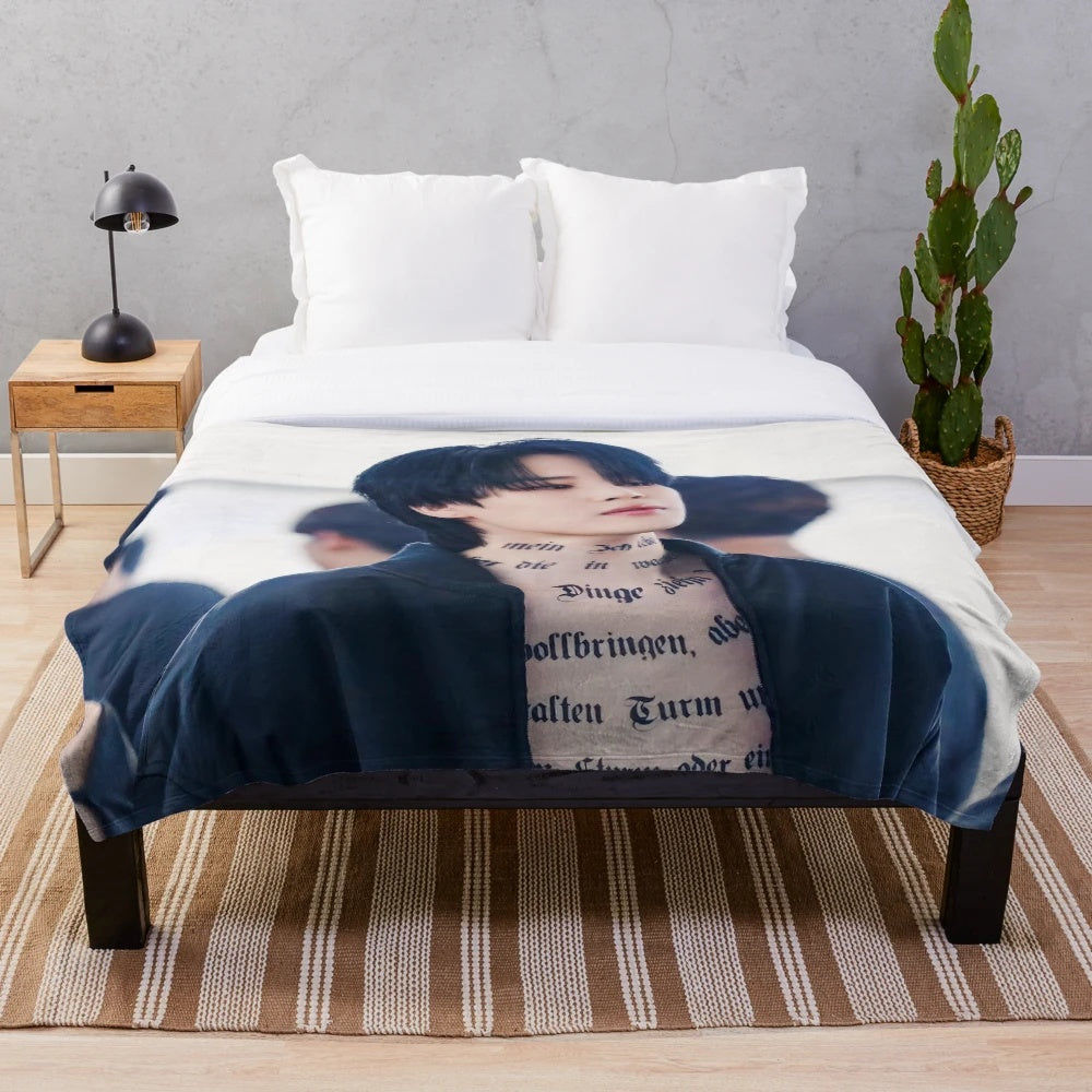 Park Jimin-inspired plush blanket for BTS fans