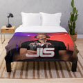 Soft and comfortable plush blanket featuring the JLS band logo