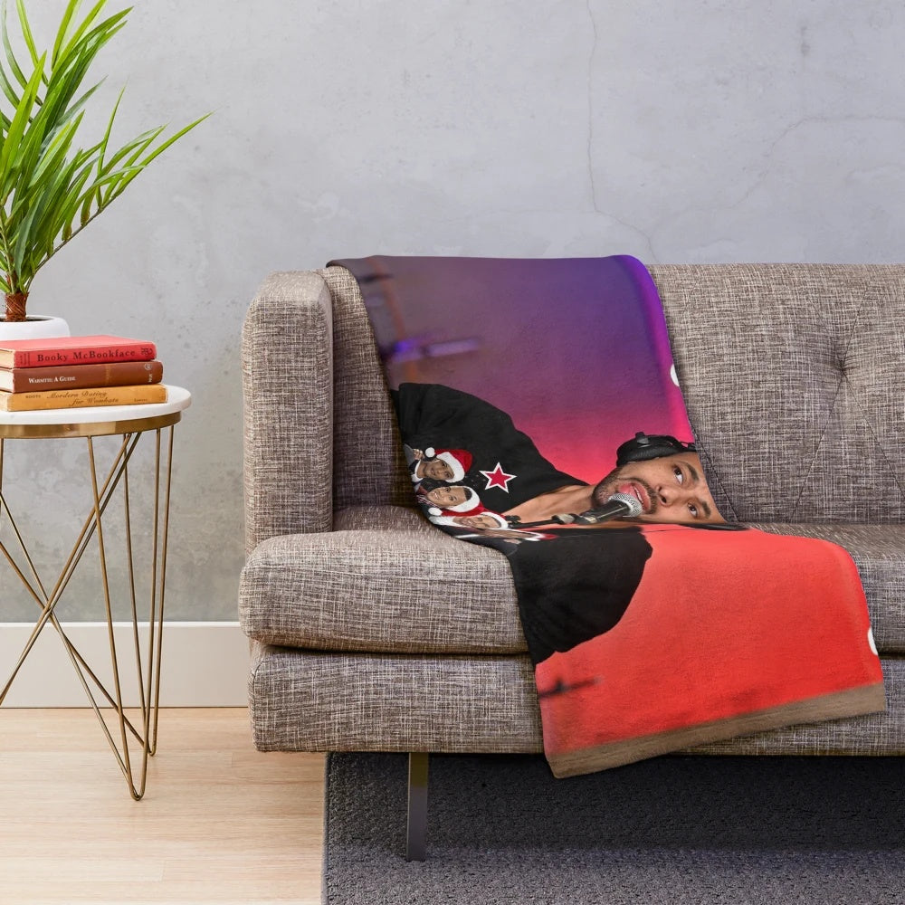 Soft and comfortable plush blanket featuring the JLS band logo