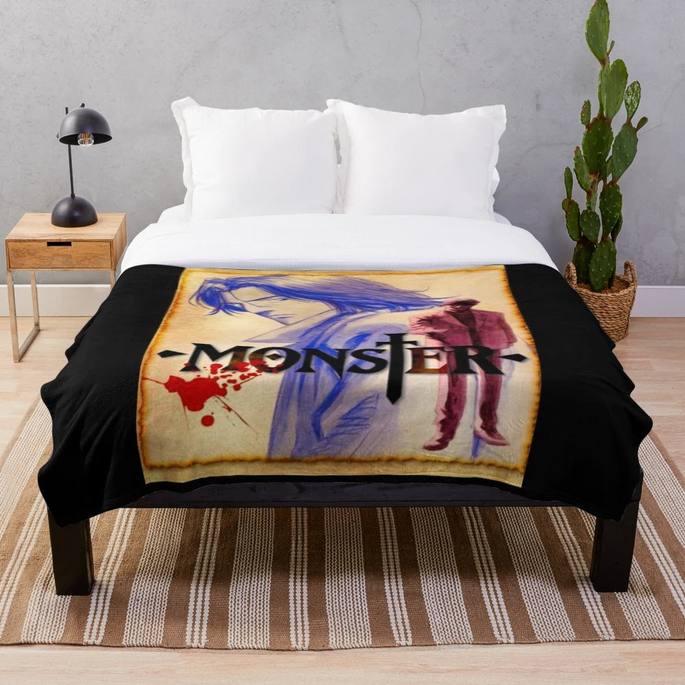 Johan Libert Monster Anime Inspired Cozy Plush Blanket