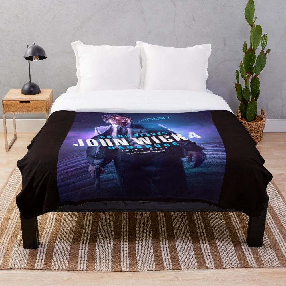 John Wick 4 inspired plush blanket