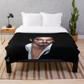 Johnny Depp inspired celebrity portrait plush blanket