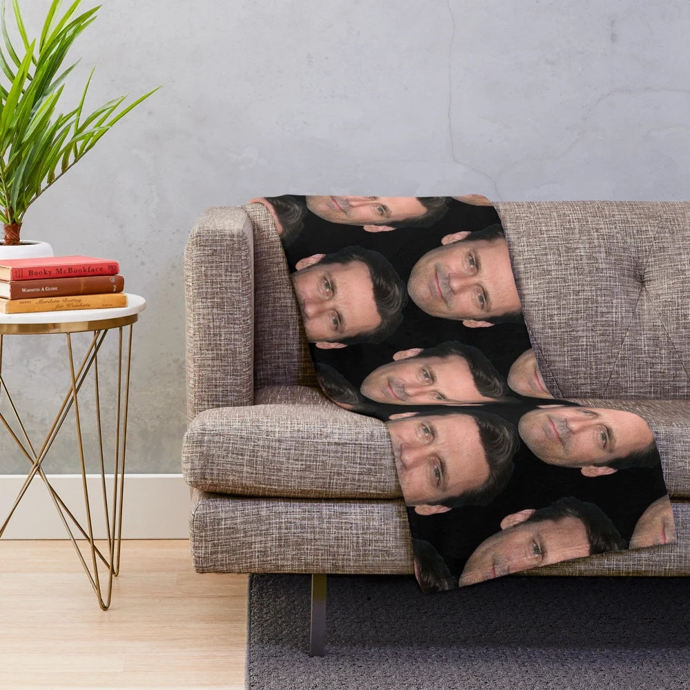Soft and Snuggly Jon Hamm Inspired Plush Blanket