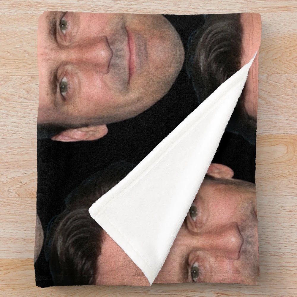 Soft and Snuggly Jon Hamm Inspired Plush Blanket