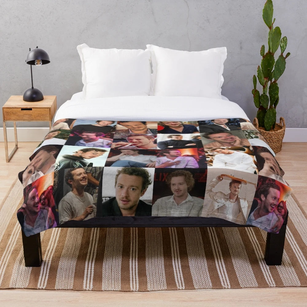 Joseph Quinn Inspired Plush Blanket