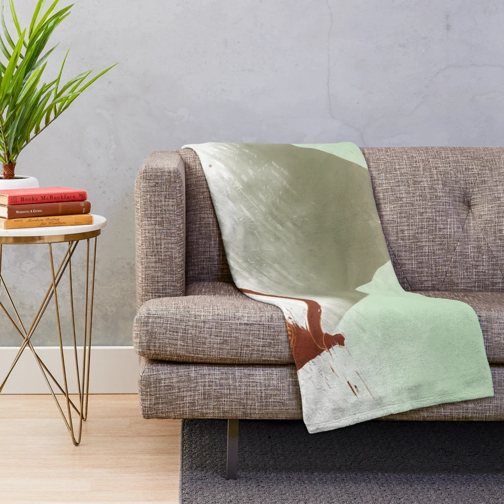 Journey plush blanket featuring a desert landscape