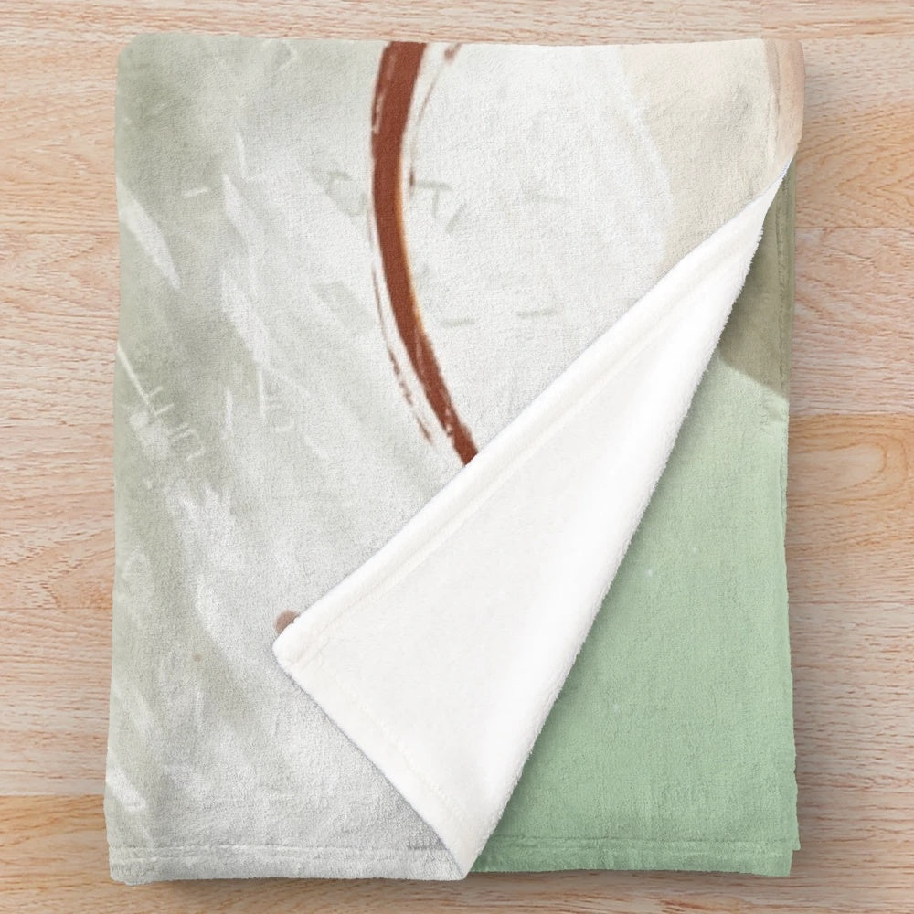 Journey plush blanket featuring a desert landscape