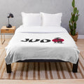 Judo Plush Blanket with Japanese Martial Arts Design