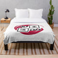 Judo Plush Blanket with Japanese Martial Arts Design