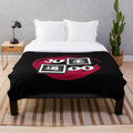 Judo plush blanket featuring Japanese martial arts design