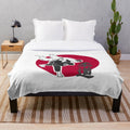 Soft and comfortable plush blanket featuring the art of judo