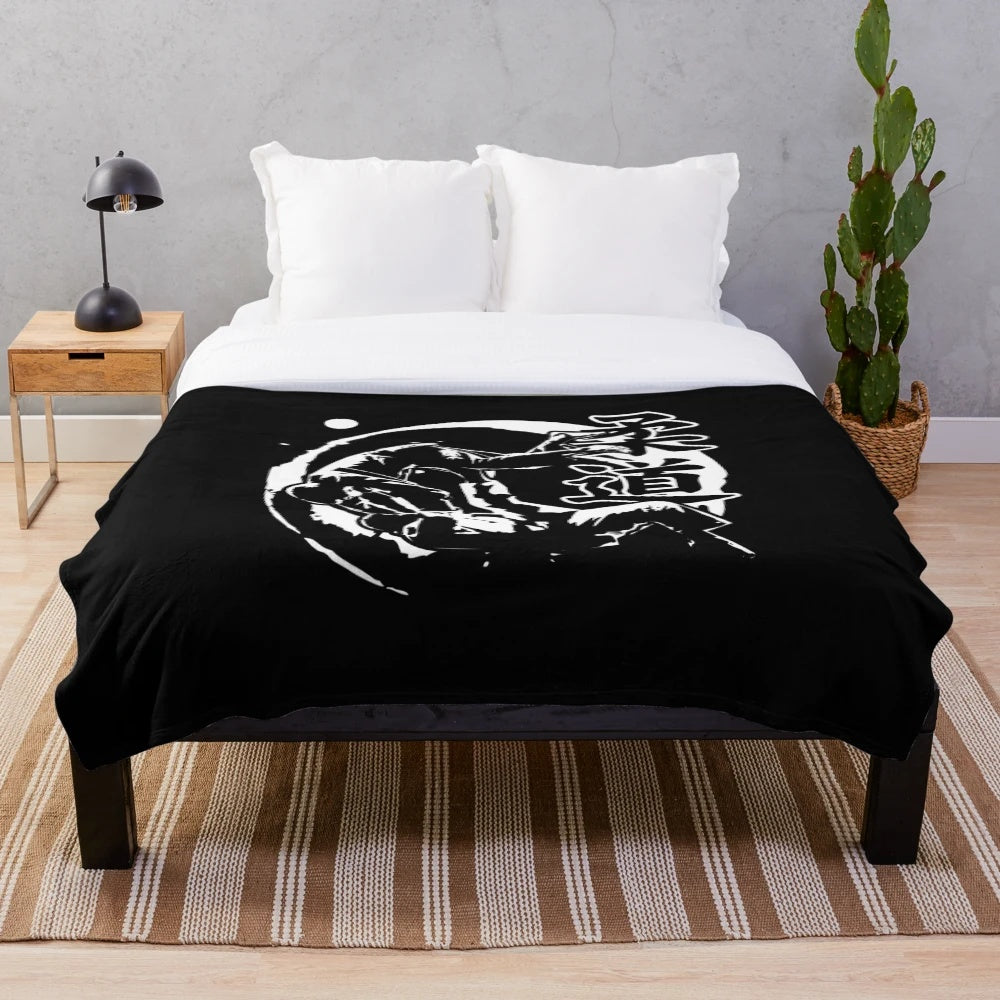Judo Plush Blanket featuring traditional Japanese martial arts design