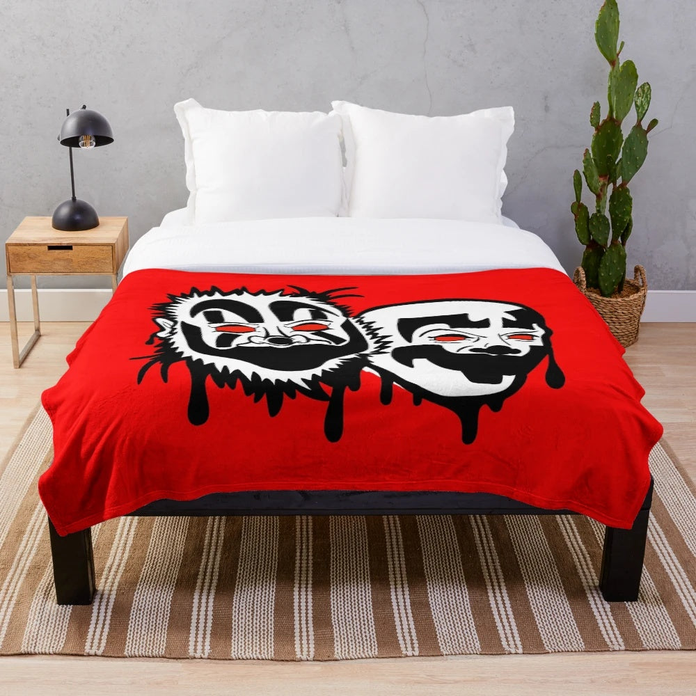Juggalo-themed plush blanket