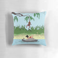 Colorful Jungle Book Pillow featuring Mowgli, Baloo the Bear, and Bagheera the Panther