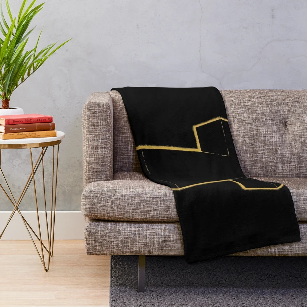 Justice Band Inspired Plush Blanket with Cross Logo Design