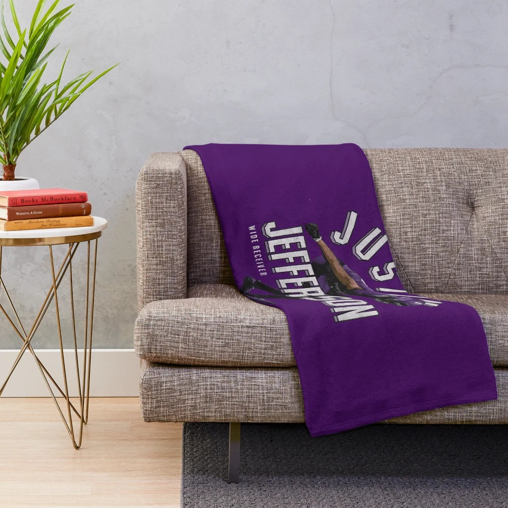 Justin Jefferson Inspired Plush Blanket