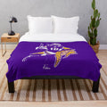 Justin Jefferson themed plush blanket