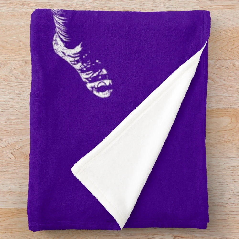 Justin Jefferson themed plush blanket