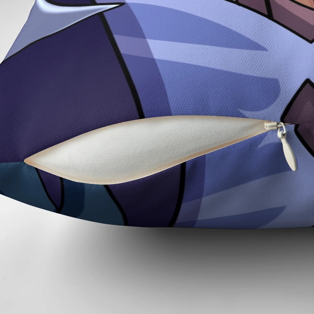 Soft, cuddly Kaeya pillow from Genshin Impact, perfect for anime and gaming fans.