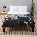 Kaguya Sama inspired plush blanket with cute anime school girl design