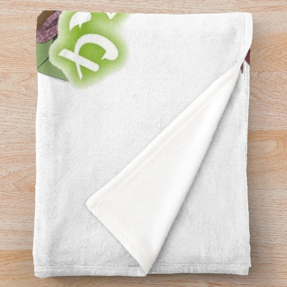 Kakuriyo-inspired plush blanket with anime design