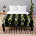 Karaoke king plush blanket with microphone design