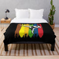 Karate fighter plush blanket with martial arts design