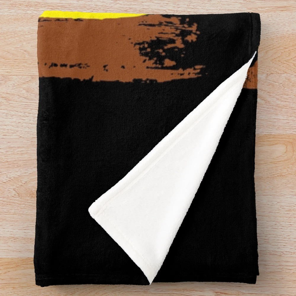 Karate fighter plush blanket with martial arts design