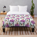 Kath and Kim inspired plush blanket with characters Kath Day Knight and Kim Craig