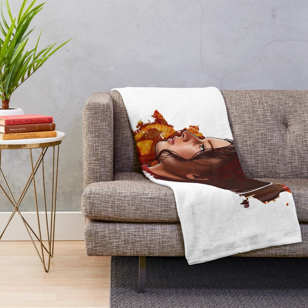Katniss Plush Blanket - Soft and Cuddly Inspired by The Hunger Games