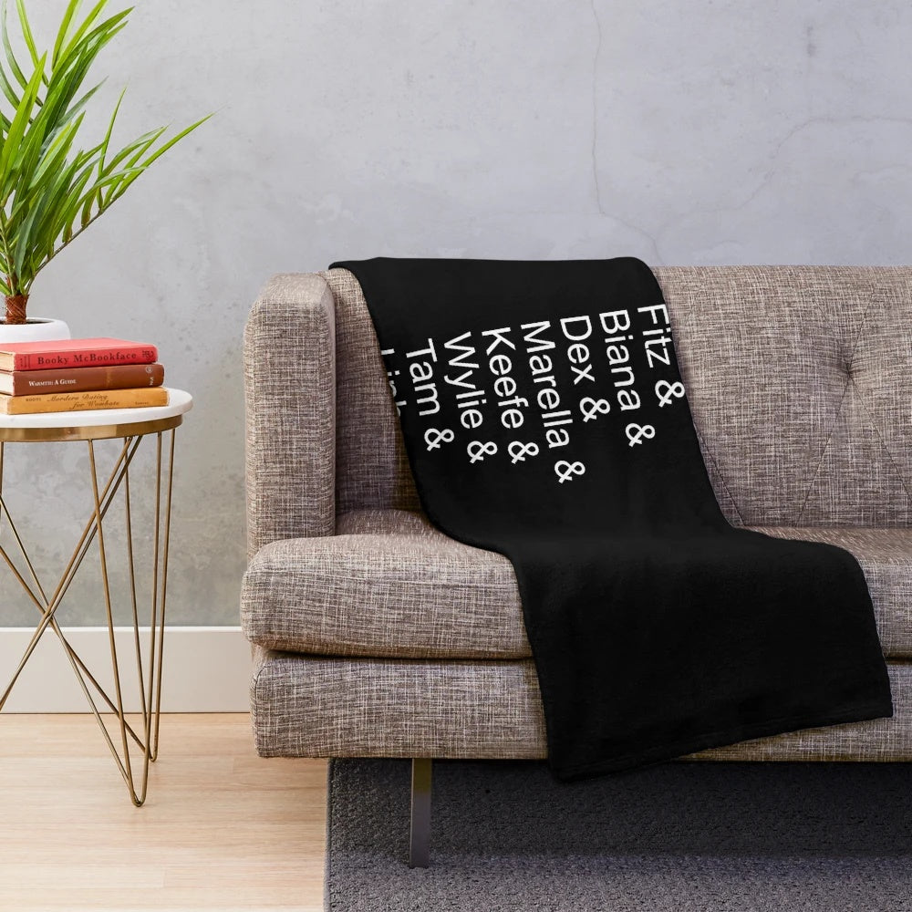 Keeper of the Lost Cities inspired plush blanket featuring characters from the popular book series