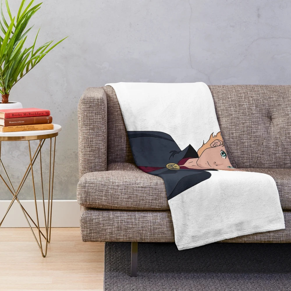 Keefe Sencen Plush Blanket featuring the character from the fantasy book series Keeper of the Lost Cities