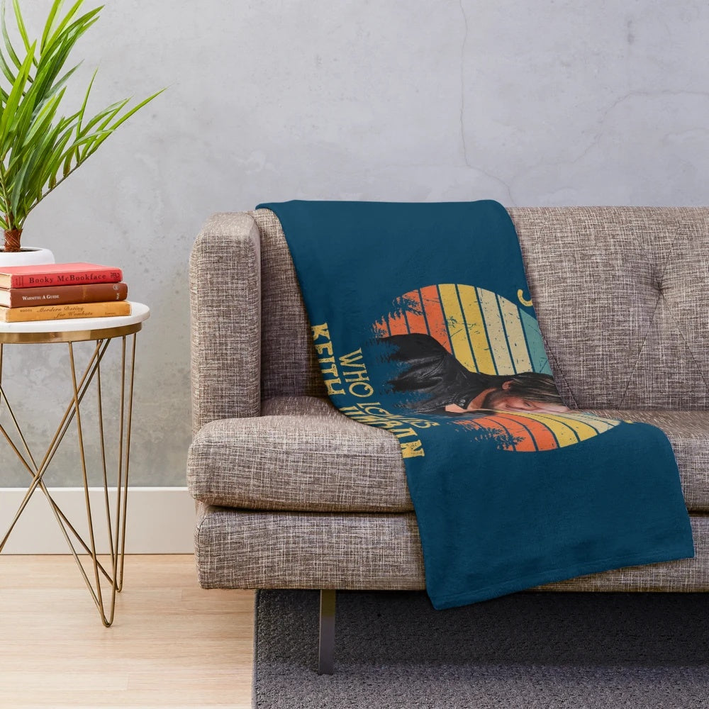 Keith Urban inspired plush blanket