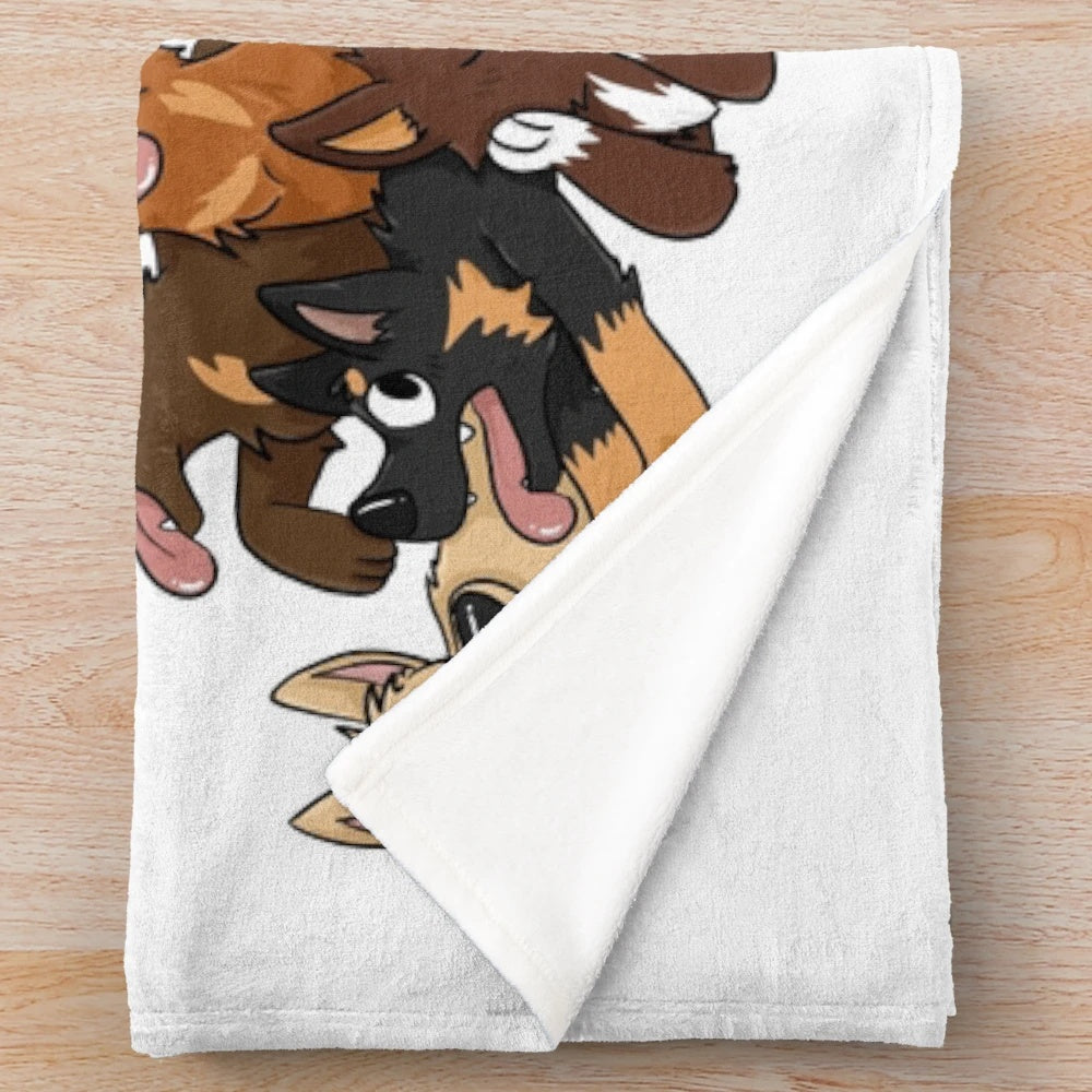 Soft and plush kelpie dog blanket