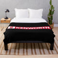 Kenworth inspired plush blanket for truckers and truck enthusiasts