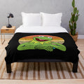 Kermit the Frog plush blanket featuring the iconic Muppets character