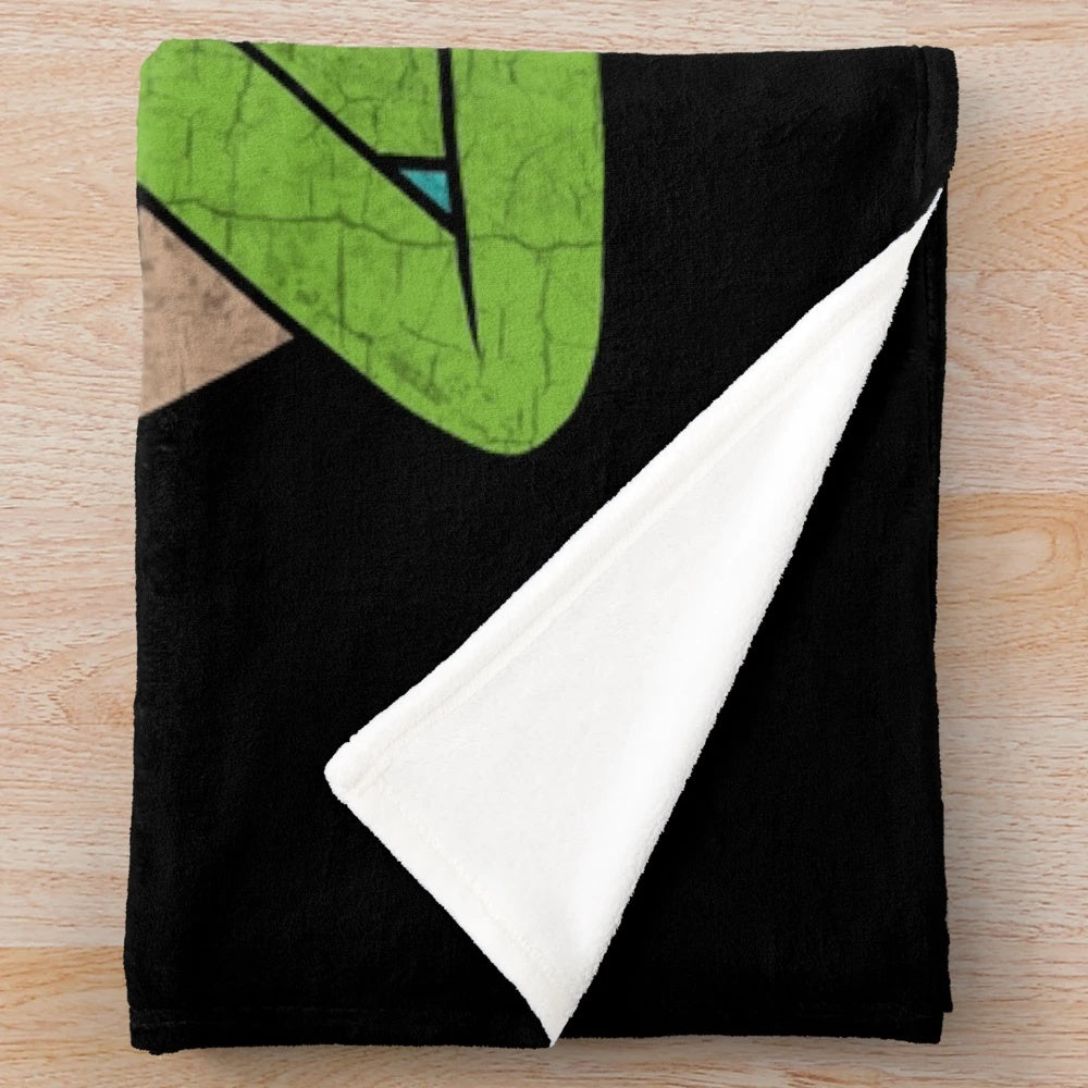Kermit the Frog plush blanket featuring the iconic Muppets character