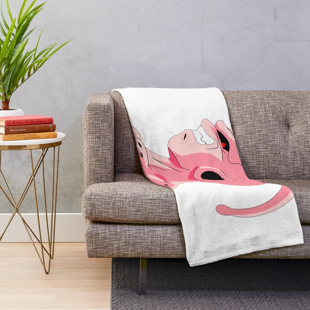 Kid Buu plush blanket from the Dragon Ball Z anime series