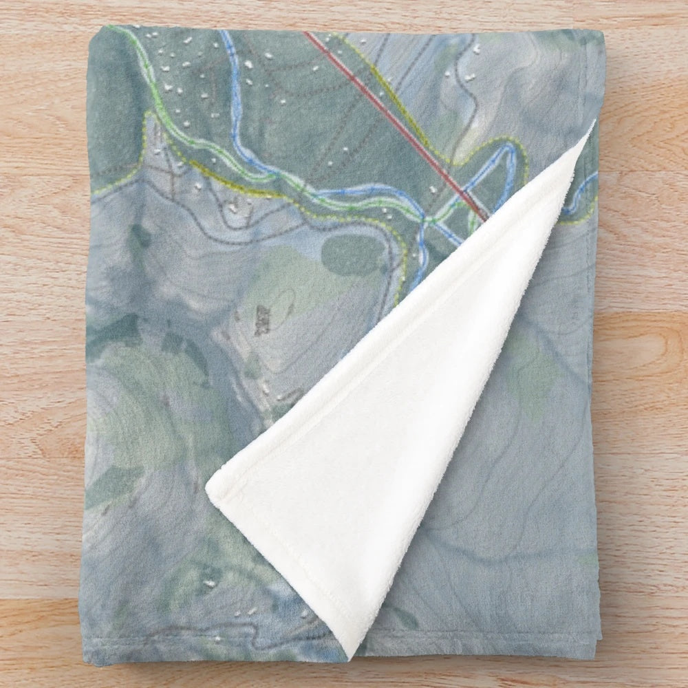 Killington Resort Trail Map Plush Blanket