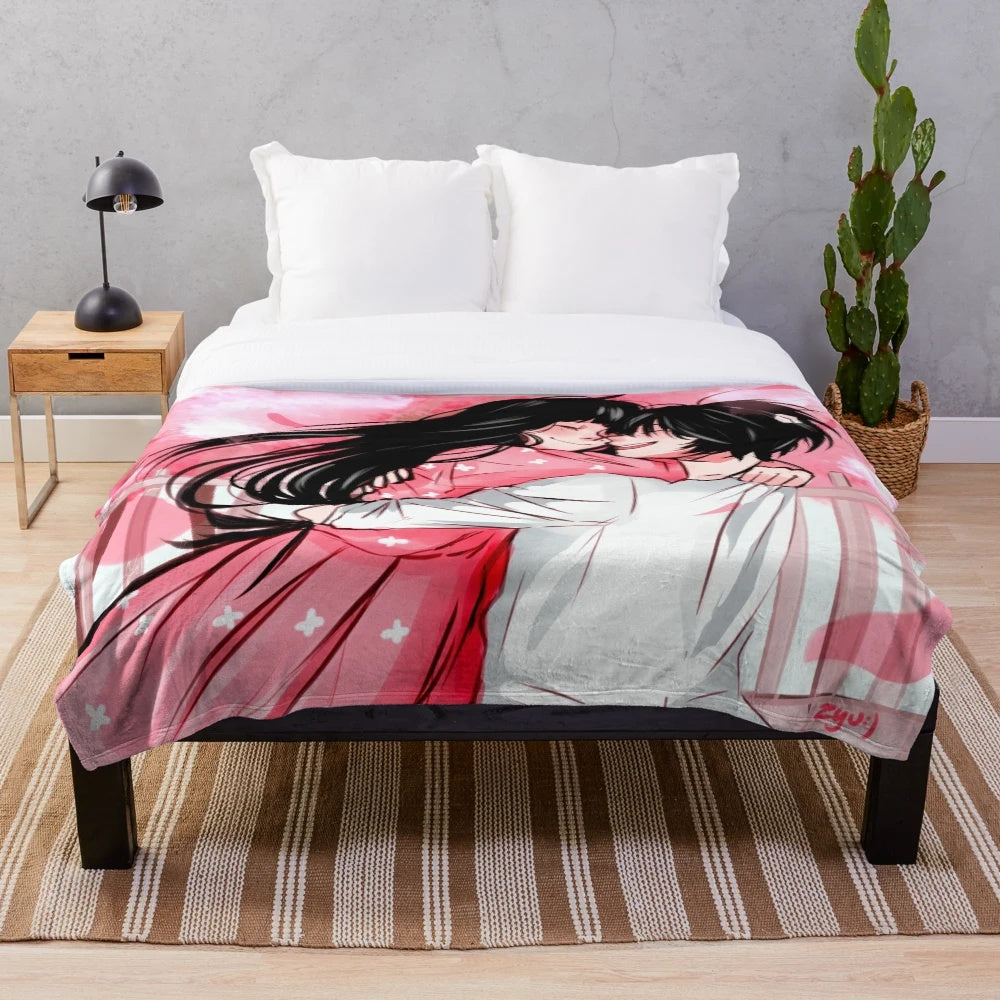 Kimi ni Todoke inspired plush blanket with anime characters