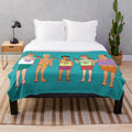 King of the Hill themed plush blanket in a cozy, oversized design