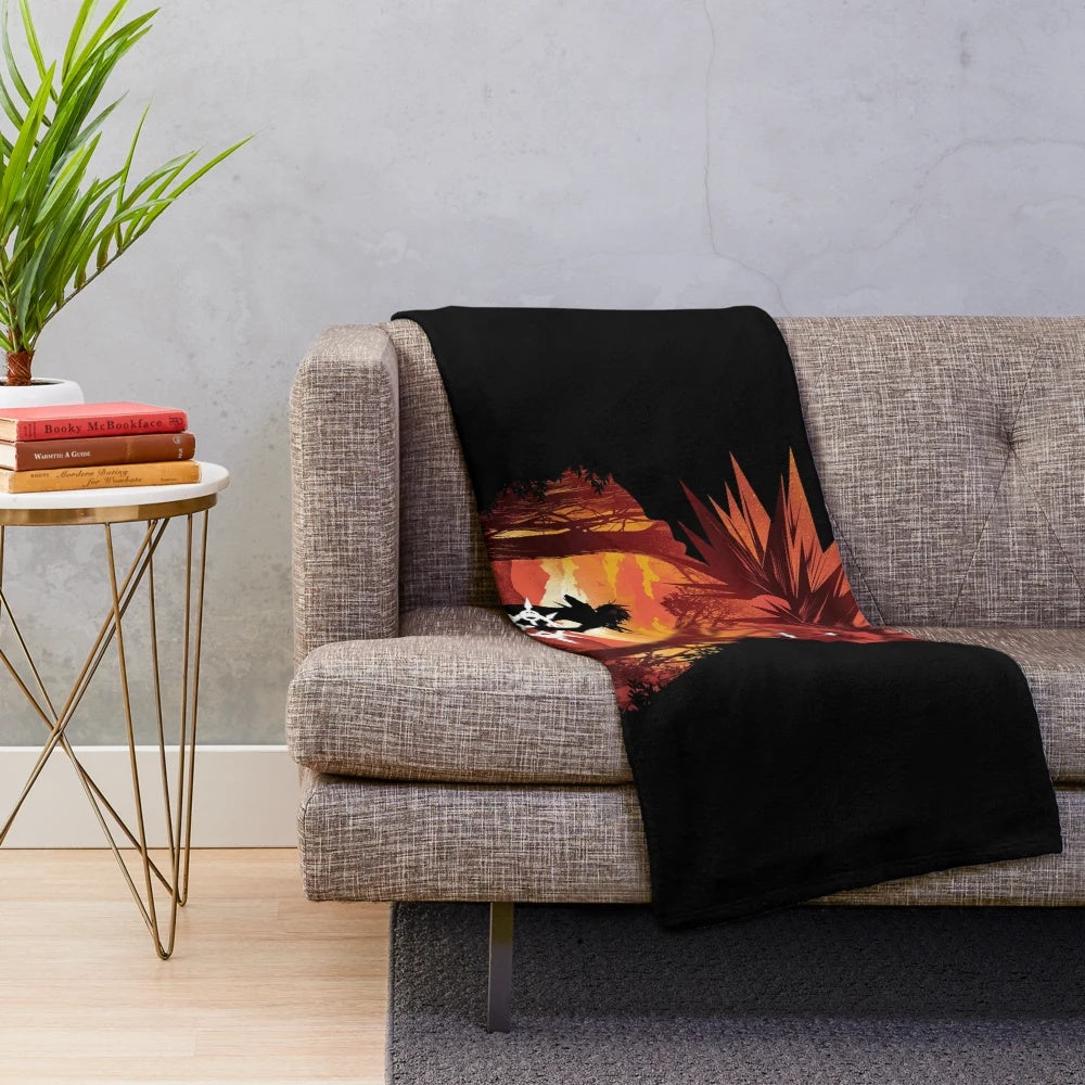 Plush blanket featuring a Kingdom Hearts inspired design
