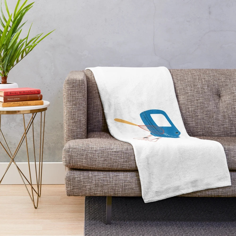 Kitchen Mixer Themed Plush Blanket