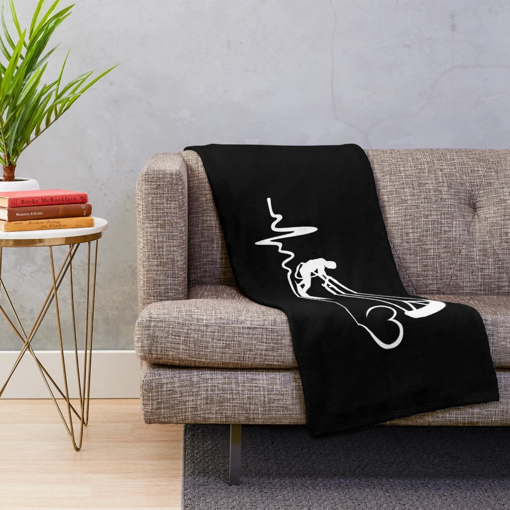 Kite surfing plush blanket