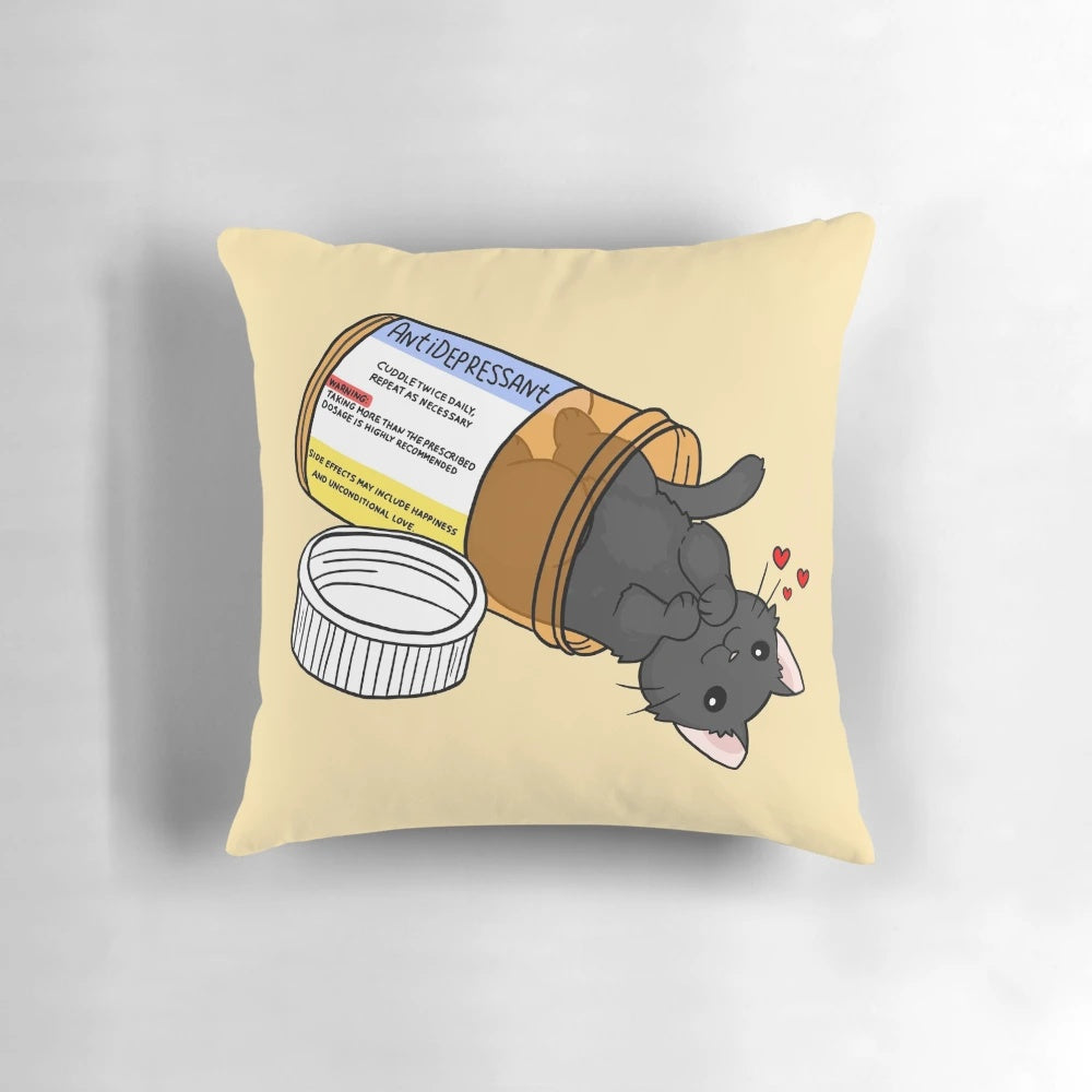 Soft, plush pillow designed to provide comfort and relaxation for cats and other pets