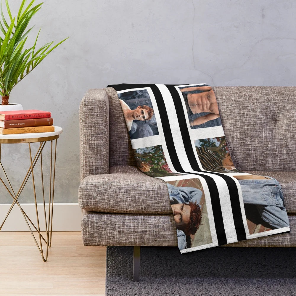 KJ Apa inspired plush blanket
