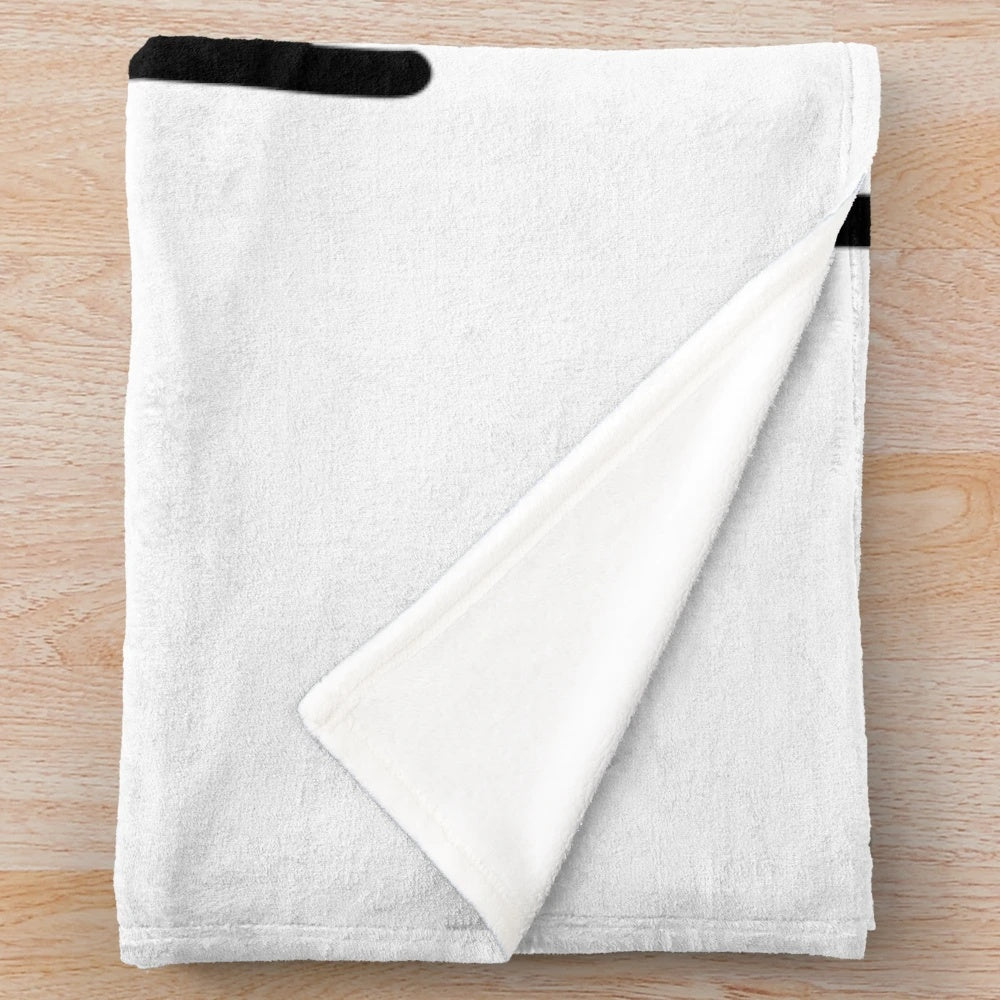 Cozy plush blanket with knitting-inspired design