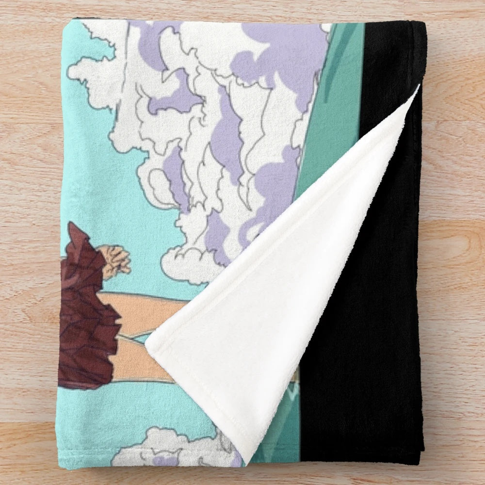 Komi San and Tadano Themed Plush Blanket for Anime Lovers