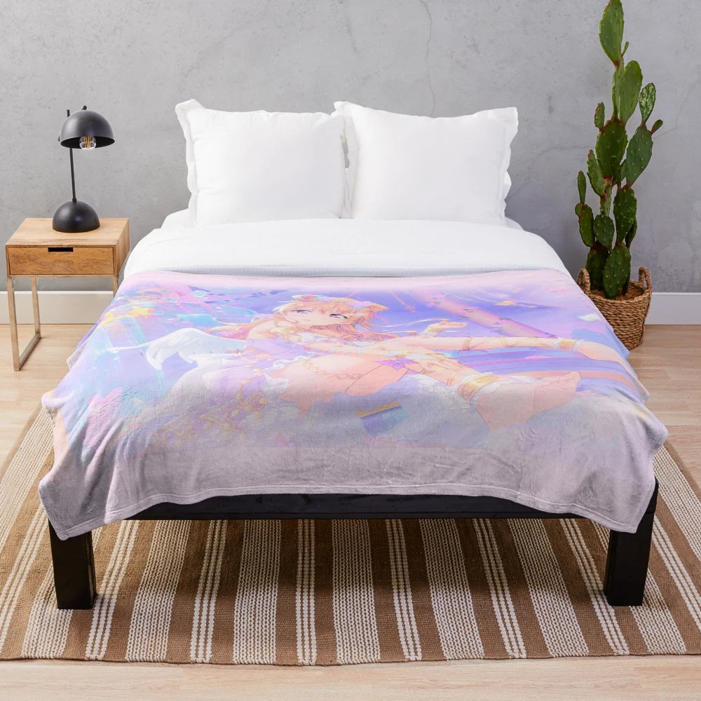 Soft and plush blanket featuring the character Konoe Kanata from the Love Live! School Idol Festival All Stars game