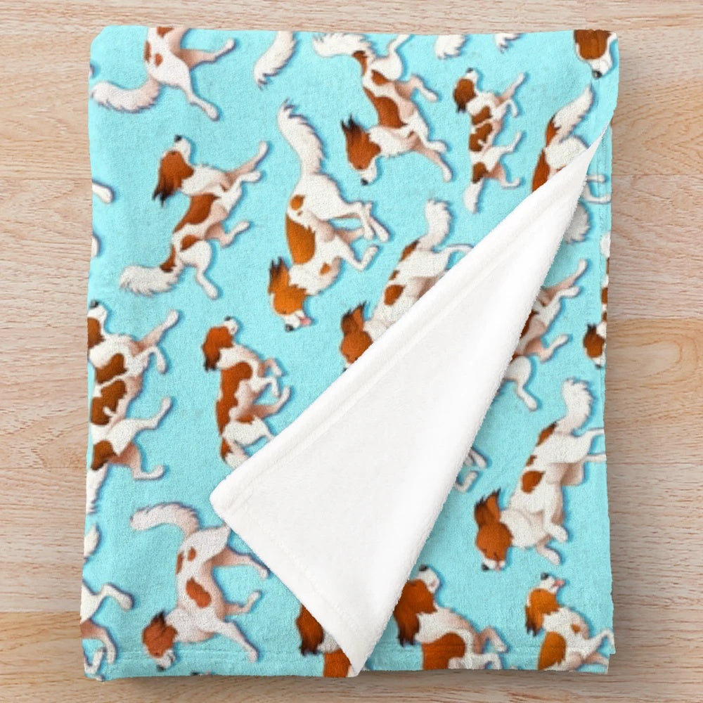 Kooikerhondje dog breed plush blanket